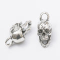 Zinc Alloy Skull Charm Pendant No.458475 for DIY Necklace Bracelet Jewelry Making view 3
