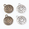 Zinc Alloy Clock Charm Pendant No.131784 for DIY Necklace Bracelet Jewelry Making view 4