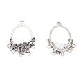 Zinc Alloy Floral Wreath Jewelry Findings Accessories for DIY Jewelry Making view 3