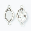 Zinc Alloy Oval Eye Bezel Charm Pendant for DIY Necklace Bracelet Jewelry Making view 4