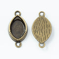 Zinc Alloy Oval Eye Bezel Charm Pendant for DIY Necklace Bracelet Jewelry Making view 3