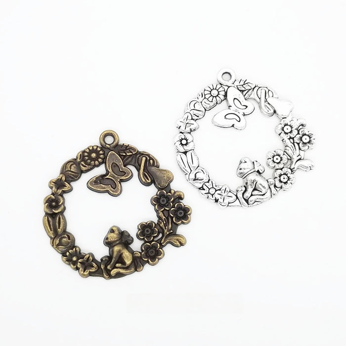 Zinc Alloy Garden Charm Pendant No.261884 for DIY Necklace Bracelet Jewelry Making