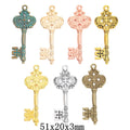 Zinc Alloy Key Charm Pendant No.889521 for DIY Necklace Bracelet Jewelry Making view 1