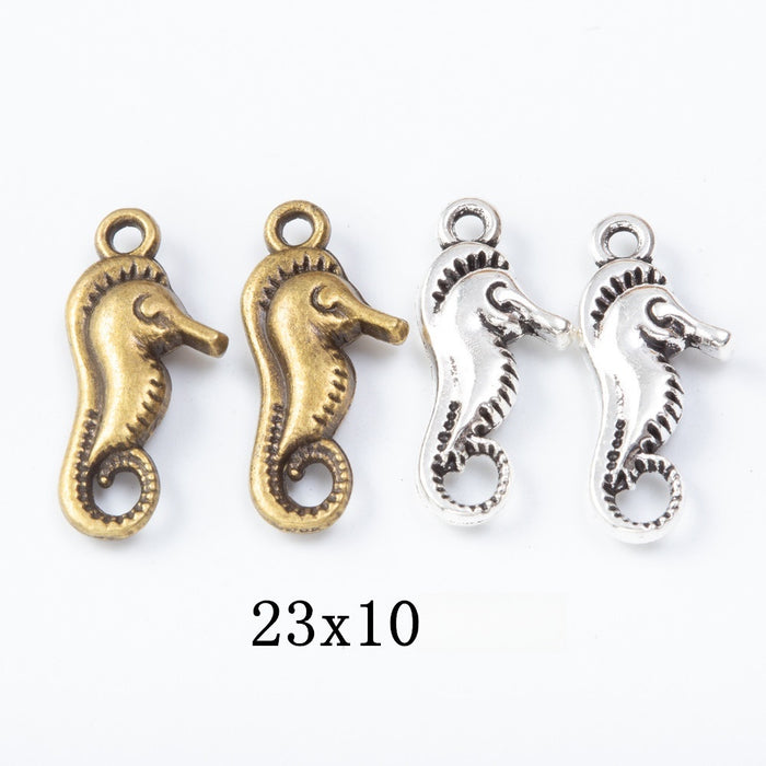 Zinc Alloy Seahorse Charm Pendant No.927363 for DIY Necklace Bracelet Jewelry Making