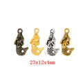 Zinc Alloy Mermaid Charm Pendant No.044816 for DIY Necklace Bracelet Jewelry Making view 1