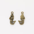 Zinc Alloy Mermaid Charm Pendant No.044816 for DIY Necklace Bracelet Jewelry Making view 2