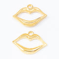 Zinc Alloy Lips Charm Pendant for DIY Necklace Bracelet Jewelry Making view 3