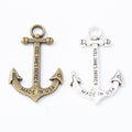 Zinc Alloy Anchor Charm Pendant No.284976 for DIY Necklace Bracelet Jewelry Making view 1
