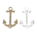 Zinc Alloy Anchor Charm Pendant No.284976 for DIY Necklace Bracelet Jewelry Making view 4