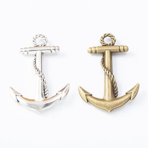 Zinc Alloy Anchor Charm Pendant No.472243 for DIY Necklace Bracelet Jewelry Making