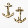 Zinc Alloy Anchor Charm Pendant No.472243 for DIY Necklace Bracelet Jewelry Making view 3