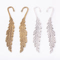 Zinc Alloy Leaf Bookmark Charm Pendant for DIY Necklace Bracelet Jewelry Making view 4