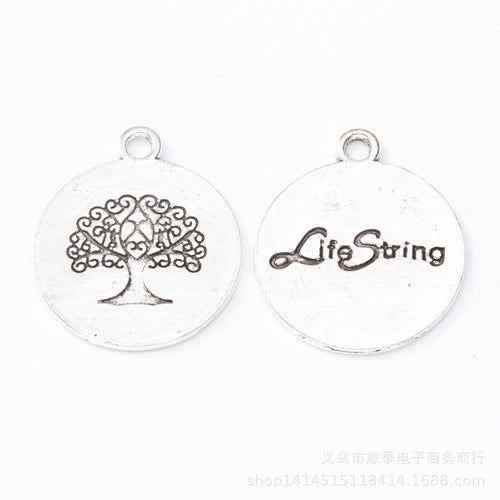 Zinc Alloy Tree Of Life Charm Pendant No.640862 for DIY Necklace Bracelet Jewelry Making
