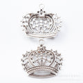 Zinc Alloy Crown Charm Pendant No.964904 for DIY Necklace Bracelet Jewelry Making view 2
