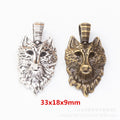 Zinc Alloy Wolf Head Charm Pendant No.771268 for DIY Necklace Bracelet Jewelry Making view 1