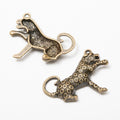 Zinc Alloy Leopard Charm Pendant for DIY Necklace Bracelet Jewelry Making view 2