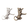 Zinc Alloy Leopard Charm Pendant for DIY Necklace Bracelet Jewelry Making view 4