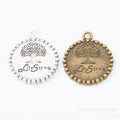 Zinc Alloy Tree Of Life Charm Pendant No.472354 for DIY Necklace Bracelet Jewelry Making view 1