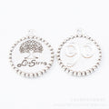 Zinc Alloy Tree Of Life Charm Pendant No.472354 for DIY Necklace Bracelet Jewelry Making view 3