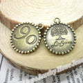Zinc Alloy Tree Of Life Charm Pendant No.472354 for DIY Necklace Bracelet Jewelry Making view 4