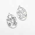 Zinc Alloy Flower Charm Pendant No.272564 for DIY Necklace Bracelet Jewelry Making view 3