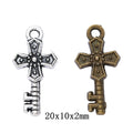 Zinc Alloy Key Charm Pendant No.504379 for DIY Necklace Bracelet Jewelry Making view 1