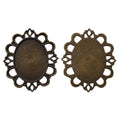 30x40mm Zinc Alloy Oval Bezel Charm Pendant No.733882 for DIY Necklace Bracelet Jewelry Making view 3