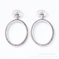 Zinc Alloy Oval Charm Pendant for DIY Necklace Bracelet Jewelry Making view 3