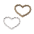 Zinc Alloy Heart Charm Pendant No.154781 for DIY Necklace Bracelet Jewelry Making view 4