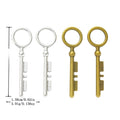 Zinc Alloy Key Charm Pendant No.477115 for DIY Necklace Bracelet Jewelry Making view 1