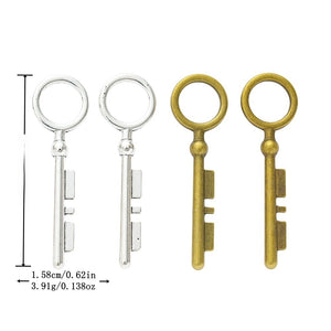 Zinc Alloy Key Charm Pendant No.477115 for DIY Necklace Bracelet Jewelry Making