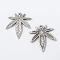 Zinc Alloy Maple Leaf Charm Pendant No.368095 for DIY Necklace Bracelet Jewelry Making view 3