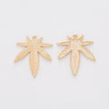 Zinc Alloy Maple Leaf Charm Pendant No.368095 for DIY Necklace Bracelet Jewelry Making view 4