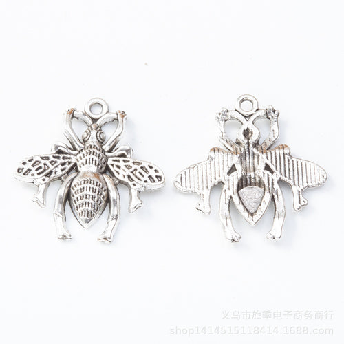 Zinc Alloy Bee Charm Pendant No.020868 for DIY Necklace Bracelet Jewelry Making
