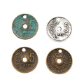 Zinc Alloy Coin Charm Pendant No.962530 for DIY Necklace Bracelet Jewelry Making view 5