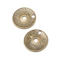 Zinc Alloy Coin Charm Pendant No.962530 for DIY Necklace Bracelet Jewelry Making view 3