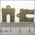 Antique Bronze Zinc Alloy Arc De Triomphe Charm Pendant for DIY Necklace Bracelet Jewelry Making view 2