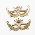 Zinc Alloy Mask Charm Pendant No.684795 for DIY Necklace Bracelet Jewelry Making view 2