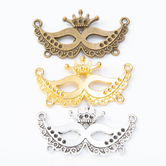 Zinc Alloy Mask Charm Pendant No.684795 for DIY Necklace Bracelet Jewelry Making