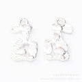 Zinc Alloy Rabbit Charm Pendant No.870232 for DIY Necklace Bracelet Jewelry Making view 3