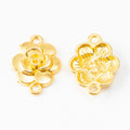 Zinc Alloy Rose Charm Pendant No.752845 for DIY Necklace Bracelet Jewelry Making view 4
