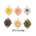 Zinc Alloy Rose Charm Pendant No.752845 for DIY Necklace Bracelet Jewelry Making view 1