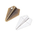 Zinc Alloy Paper Airplane Charm Pendant No.108929 for DIY Necklace Bracelet Jewelry Making view 2