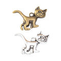Zinc Alloy Cat Charm Pendant No.597093 for DIY Necklace Bracelet Jewelry Making view 4