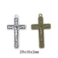 Zinc Alloy Cross Charm Pendant No.524963 for DIY Necklace Bracelet Jewelry Making view 1