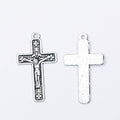 Zinc Alloy Cross Charm Pendant No.524963 for DIY Necklace Bracelet Jewelry Making view 2