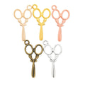 Zinc Alloy Scissors Charm Pendant No.704972 for DIY Necklace Bracelet Jewelry Making view 5
