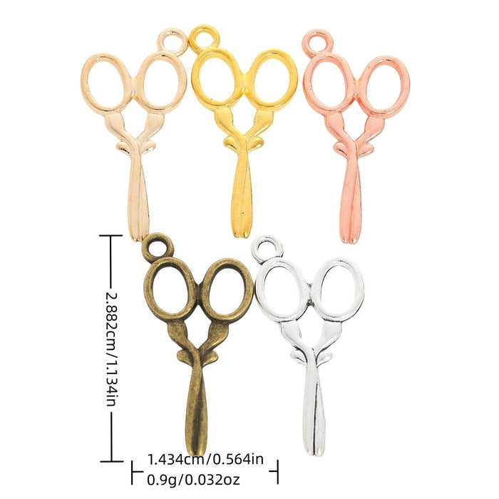 Zinc Alloy Scissors Charm Pendant No.704972 for DIY Necklace Bracelet Jewelry Making