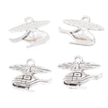Zinc Alloy Airplane Charm Pendant No.969960 for DIY Necklace Bracelet Jewelry Making view 4