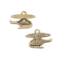 Zinc Alloy Airplane Charm Pendant No.969960 for DIY Necklace Bracelet Jewelry Making view 3